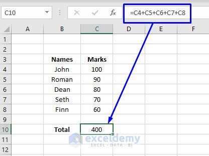 How To Add Rows In Excel With Formula 5 Ways Exceldemy