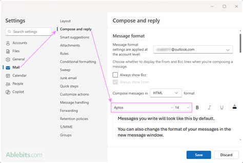 How To Change Default Font Increase Text Size In Outlook How To Change Default Font Increase Text Size In Outlook