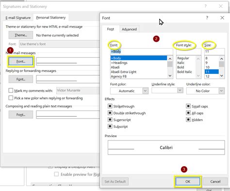 How To Change The Default Look And Size Of Fonts In Outlook Sponsors For Educational Opportunity How To Change The Default Look And Size Of Fonts In Outlook Sponsors For Educational Opportunity