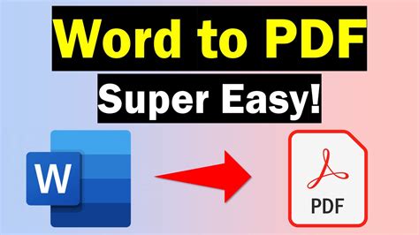 How To Convert Word To Pdf Easy Youtube How To Convert Word To Pdf Easy Youtube