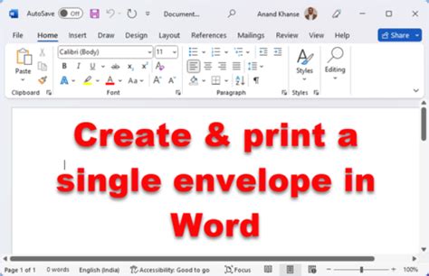 How To Create And Print Envelopes In Microsoft Word How To Create And Print Envelopes In Microsoft Word