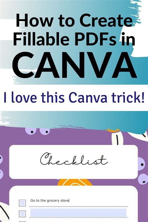 How To Create Fillable Pdfs In Canva Canva Tips And Tricks Canvas Learning Canva Tutorial