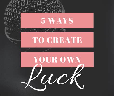 How To Create Your Own Luck 5 Tips For Singers Audrey Callahan Music How To Create Your Own Luck 5 Tips For Singers Audrey Callahan Music