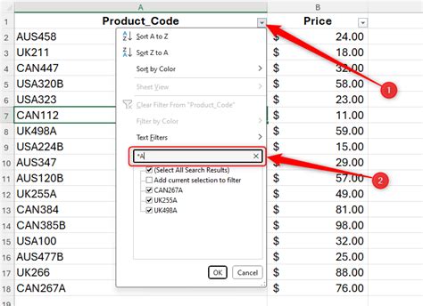 How To Do A Wildcard Search In Excel To Find Values That You Know How They Start