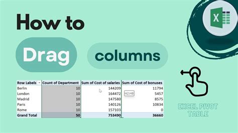 How To Drag Columns In Excel Youtube How To Drag Columns In Excel Youtube