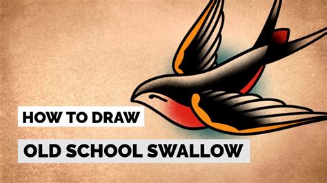 How To Draw A Easy Traditional Swallow Tattoo Drawing Tutorial Youtube How To Draw A Easy Traditional Swallow Tattoo Drawing Tutorial Youtube