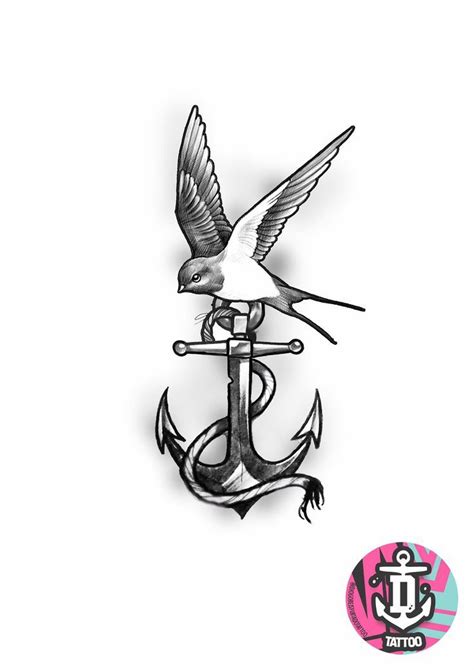 How To Draw A Swallow And Anchor Tattoo How To Draw A Swallow And Anchor Tattoo