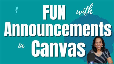 How To Have Fun With Announcements In Canvas Youtube
