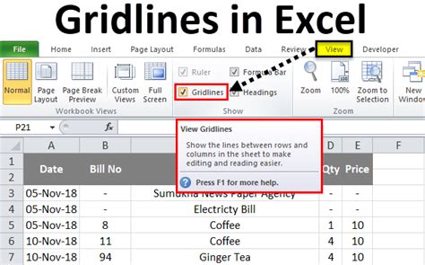 How To Hide Or Show Excel Worksheet Gridlines How To Hide Or Show Excel Worksheet Gridlines