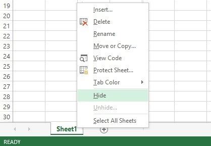 How To Hide Sheets In Excel