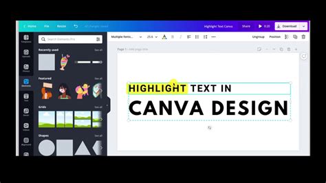 How To Highlight Text In Canva How To Highlight Text In Canva