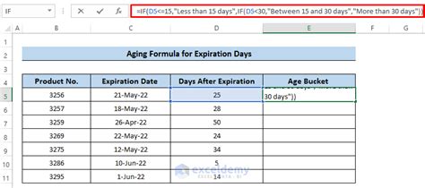 How To Illustrate The Aging Formula In Excel Using The If Function 4 Methods Exceldemy How To Illustrate The Aging Formula In Excel Using The If Function 4 Methods Exceldemy