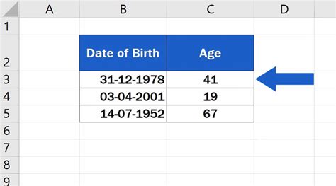How To Insert Formula To Calculate Age In Excel How To Insert Formula To Calculate Age In Excel