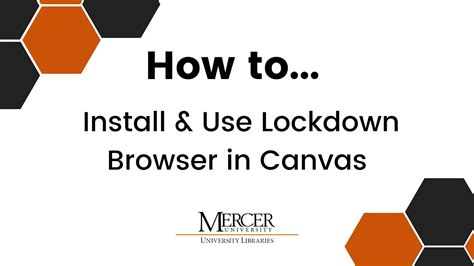 How To Install And Use Lockdown Browser In Canvas Youtube