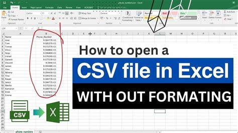 How To Open A Csv File In Microsoft Excel Without Changing The Column Formatting Youtube How To Open A Csv File In Microsoft Excel Without Changing The Column Formatting Youtube