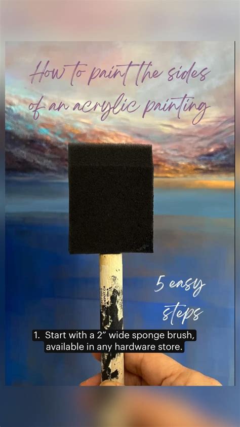 How To Paint The Sides Of A Painting In 5 Easy Steps Acrylic Painting Tips Painting How To Paint The Sides Of A Painting In 5 Easy Steps Acrylic Painting Tips Painting