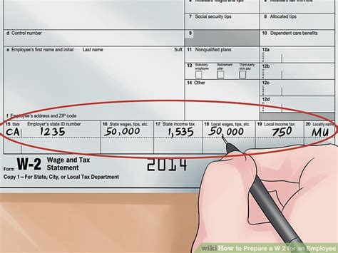 How To Prepare A W 2 For An Employee With Pictures Wikihow How To Prepare A W 2 For An Employee With Pictures Wikihow