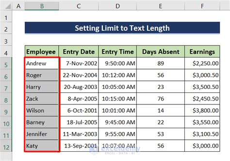 How To Set Limit In Excel Cell 5 Simple Ways Exceldemy
