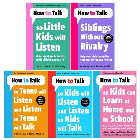 How To Talk Collection 5 Books Set How To Talk So Kids Will Listen How To Talk Collection 5 Books Set How To Talk So Kids Will Listen