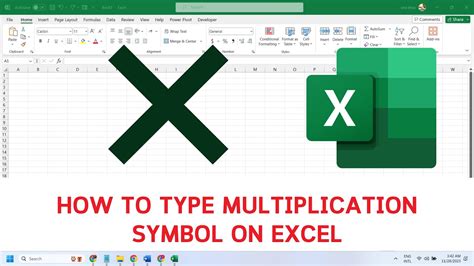 How To Type Multiplication Symbol On Excel Youtube How To Type Multiplication Symbol On Excel Youtube
