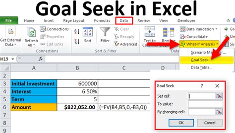 How To Use Goal Seek In Excel Easyclick Academyeasyclick Academy