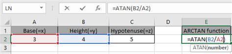 How To Use The Atan Function In Excel How To Use The Atan Function In Excel
