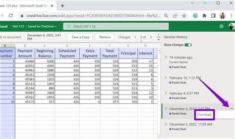 How To Use Version History In Microsoft Excel Guiding Tech How To Use Version History In Microsoft Excel Guiding Tech