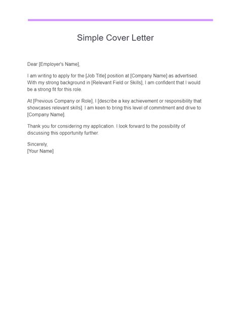 How To Write A Simple Cover Letter Templates Tips How To Write A Simple Cover Letter Templates Tips