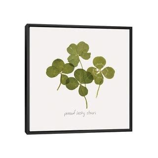 Icanvas Amp Quot Pressed Clover I Amp Quot By Grace Popp Framed Canvas Print Bed Bath Amp Beyond 36870099