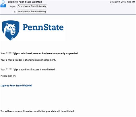 Important Check Your Penn State Email Or Login To Penn State Webmail Stop Phishing Scams Important Check Your Penn State Email Or Login To Penn State Webmail Stop Phishing Scams