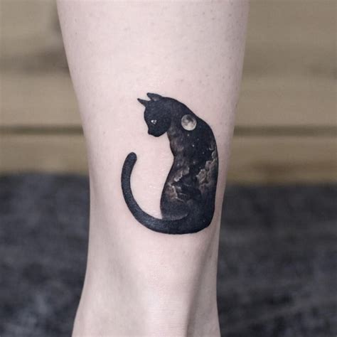 Instagram Photo By Tattooist Doy May 21 2016 At 3 04Pm Utc Cute Cat Tattoo Black Cat
