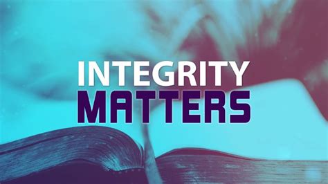 Integrity Matters Pastor Tony Johnson Unleashed Christian Church Unleashed Christian Church