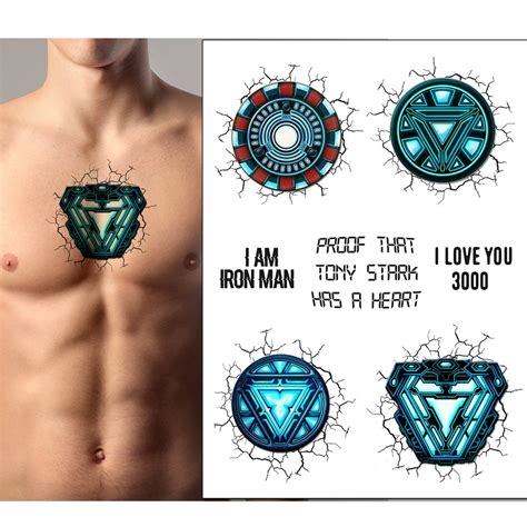 Ironman Heart Tattoos