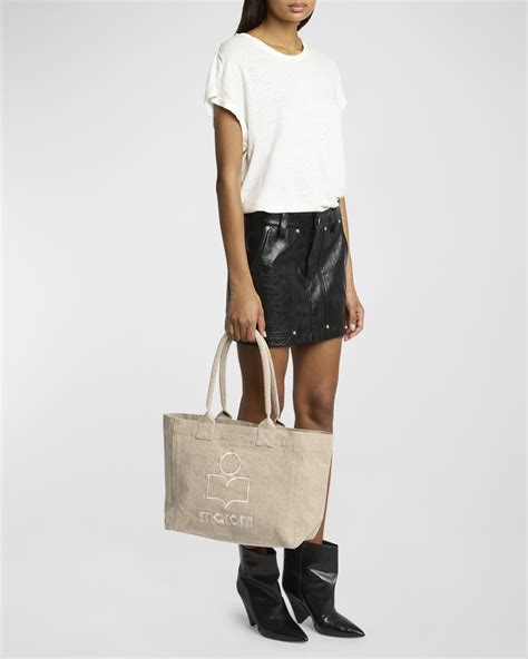 Isabel Marant Yenky Zip Canvas Cotton Tote Bag Neiman Marcus Isabel Marant Yenky Zip Canvas Cotton Tote Bag Neiman Marcus