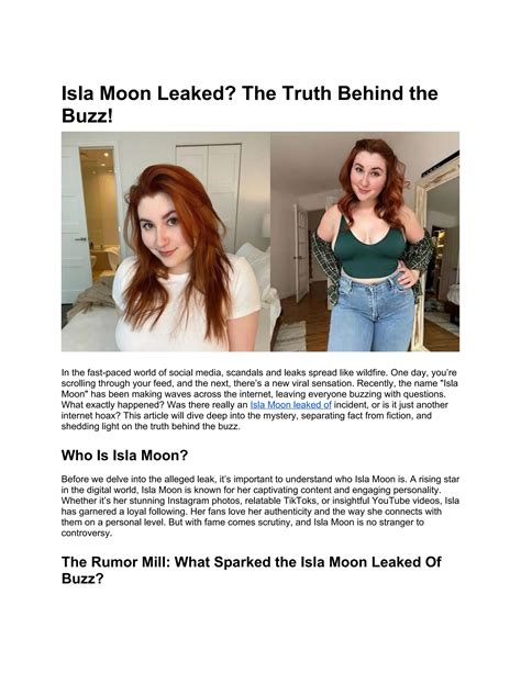 Isla Moon Leaked The Truth Behind The Buzz 1 Docx Isla Moon Leaked The Truth Behind The Buzz 1 Docx