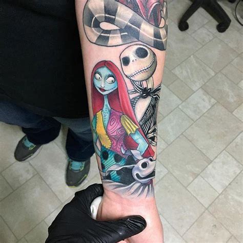 Jack And Sally By Francella Salgado Tattoonow Jack And Sally By Francella Salgado Tattoonow