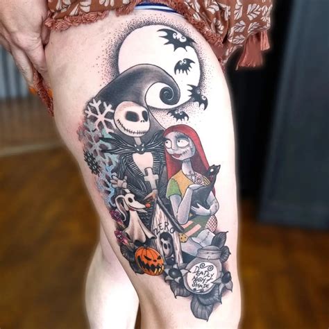 Jack And Sally By Smash Angry Monkey Tattoo Jack And Sally By Smash Angry Monkey Tattoo