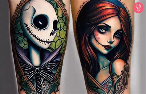 Jack Sally Tattoo Etsy Uk Jack Sally Tattoo Etsy Uk