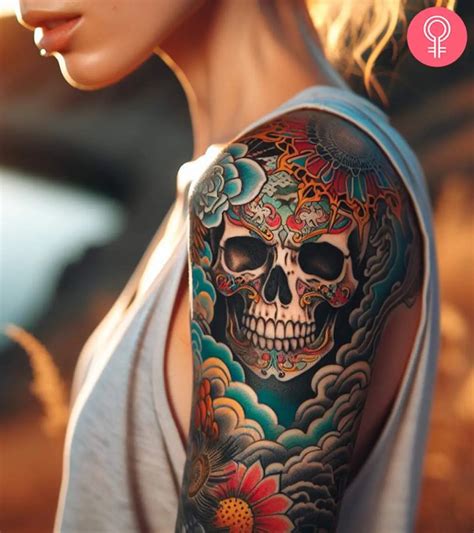 Japanese Candy Skull Tattoos Japanese Candy Skull Tattoos