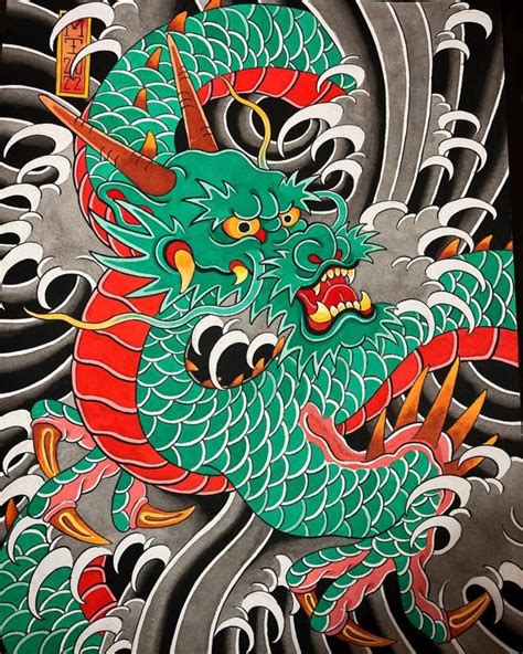 Japanese Dragon Tattoo Design
