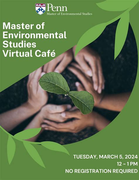 Join The Master Of Environmental Studies Mes Program Team On Tuesday March 5 For A Virtual Caf You Ll Get All Of Your Questions Answered About Program Features Application Needs And Anything Else