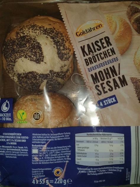 Kaiser Br Tchen Sesam Amp Mohn Gold Hren 220G