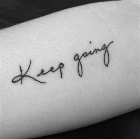 Keep Going Tattoo Printable