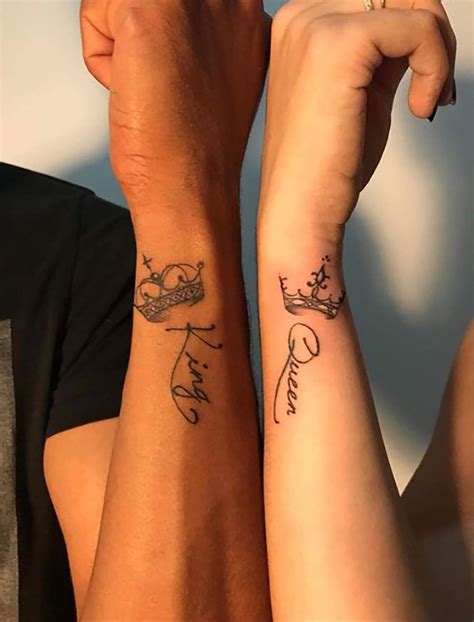 King And Queen Tattoo Couple Matching Tattoo Meaningful Tattoo For Couple Gift Custom Name King And Queen Tattoo Couple Matching Tattoo Meaningful Tattoo For Couple Gift Custom Name