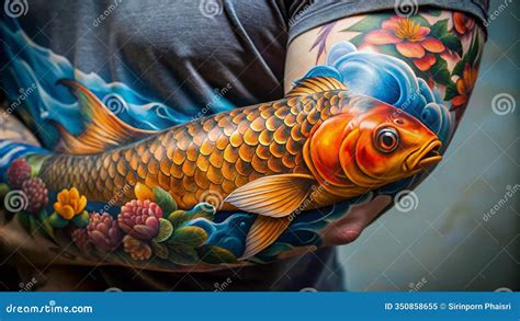 Koi Carp Tattoo Sleeve Designs