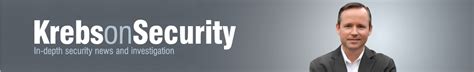 Krebs On Security In Depth Security News And Investigation Krebs On Security In Depth Security News And Investigation