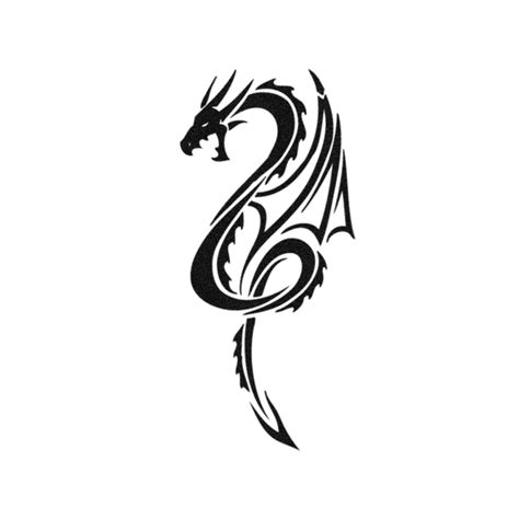 Large Tribal Dragon Temporary Tattoo Tattoo Icon Tattooicon