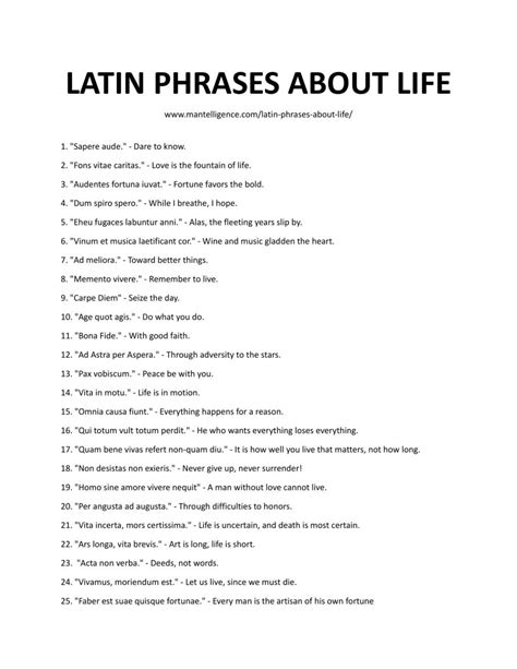 Latin Phrase