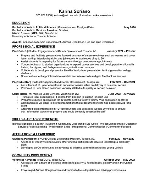 Law Justice Example Resumes Center For Career Readiness