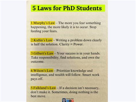 Laws For Phd Students